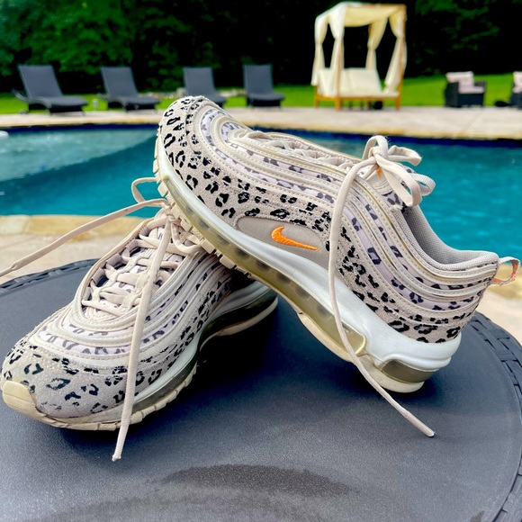 Nike Air Max 97 Leopard Print Beige and Orange